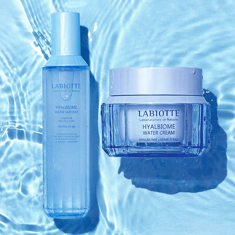 Labiotte Hyalbiome Moisture Skin Care 2-Piece Set (+ Hyalbiome Tissues 100 sheets, 2 Packs)