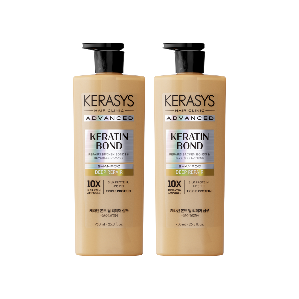 Kerasys Keratin Bond Deep Repair Shampoo 750ml (2 Pack)