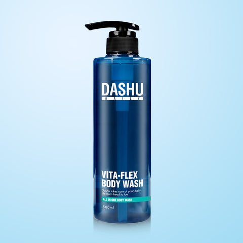 Dashu Daily Vita-Flex All-in-One Body Wash Citrus Aqua Blue 500ml