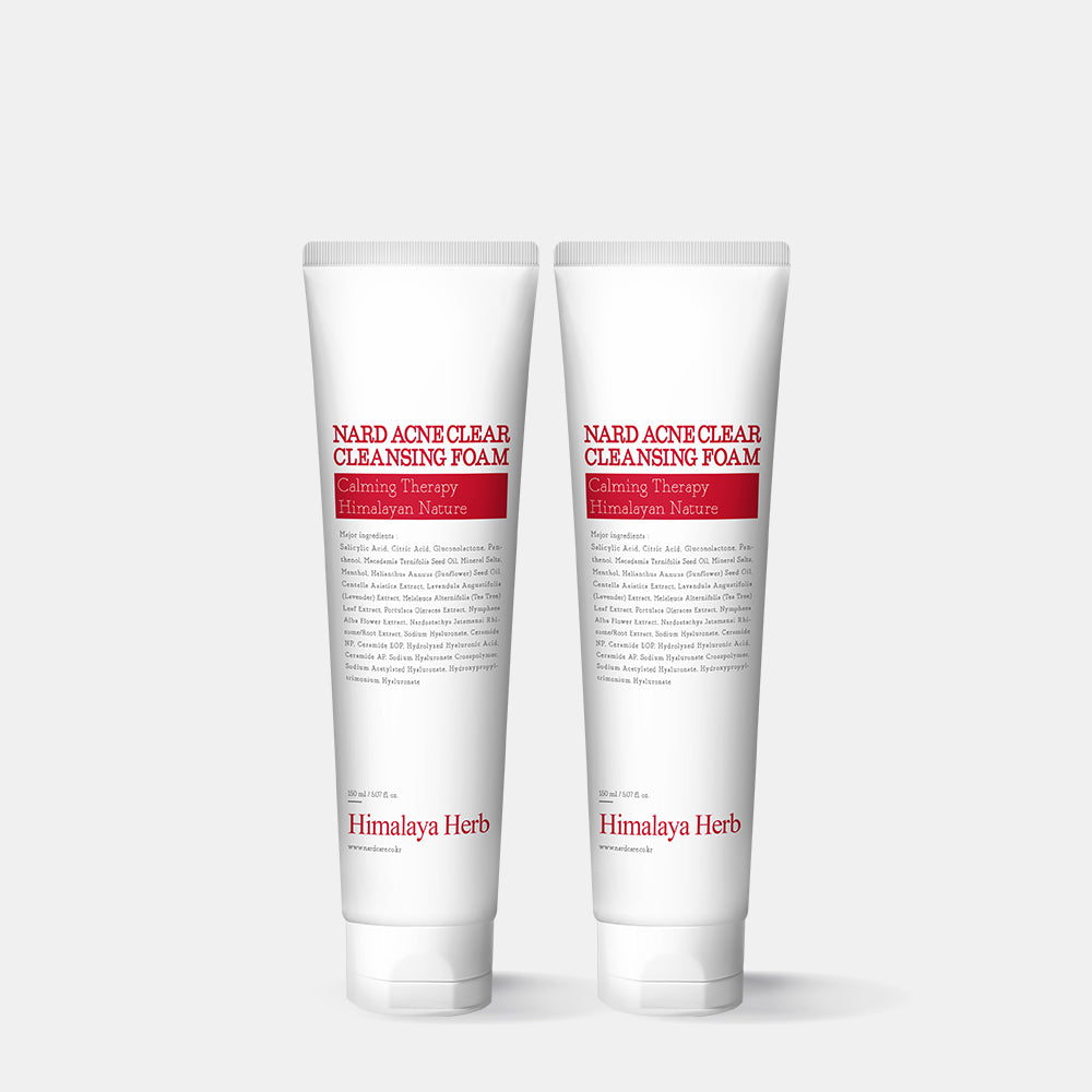 Nard Acne Relief Foam Cleanser 150ml (2 Pack)