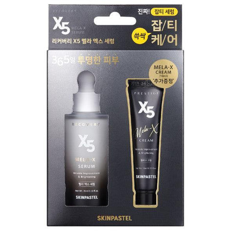 Soonsu Beauty Recovery X5 Mela-X Serum  + Mela-X Cream  set front view