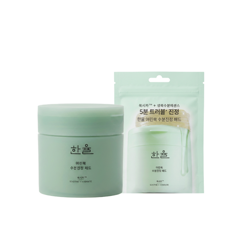 Hanyul Young Mugwort Moisture Soothing Toner Pads Set 60 + 10 Pads