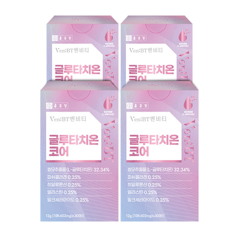 Chongkundang VenBT Glutathione Core 402 mg x 30 Film Sheets (4 Pack)