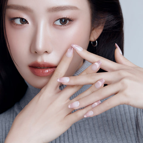 Dashing Diva Magic Press Pink Flash (Coffin) Nail Tips