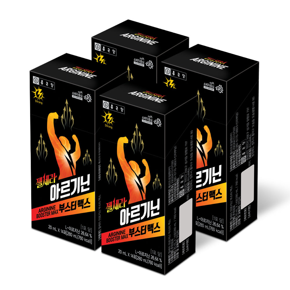 Chongkundang Gelcera Arginine Booster Max 20ml x 14 Sachets (4 Pack)