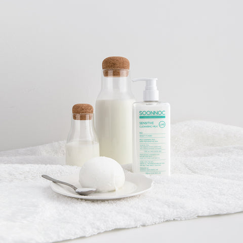 Soonnoc Sensitive Cleansing Milk 3-Piece Set