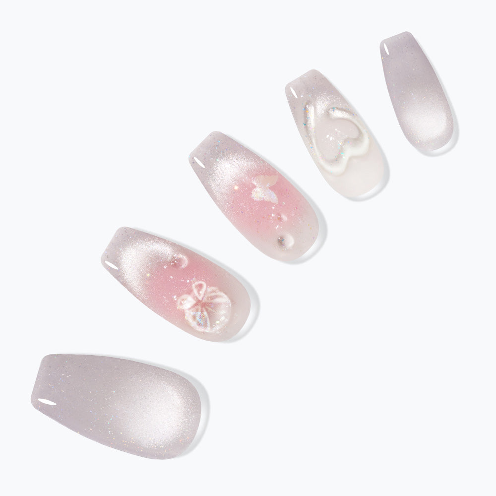 Dashing Diva Magic Press Flora (Coffin) Nail Tips