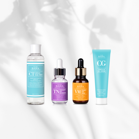 Cos De BAHA Brightening & Hydrating 4-Piece Basic Care Set Unisex