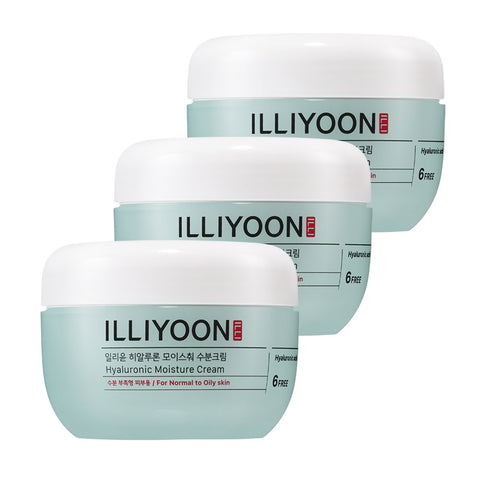 ILLIYOON All-Season Hyaluron Moisture Cream 100ml (3-Pack)