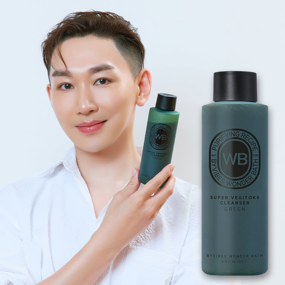 Chosungah Beauty Wonderbath Super Vegitox Pack Cleanser Green 200ml (Twist Cap)