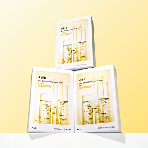 Abib Essential Fit Sheet Mask Vita C Whitening, 10 sheets x 3