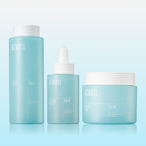 Acwell Real Aqua Balancing Set Cream 50ml + Toner 160ml + Ampoule 35ml