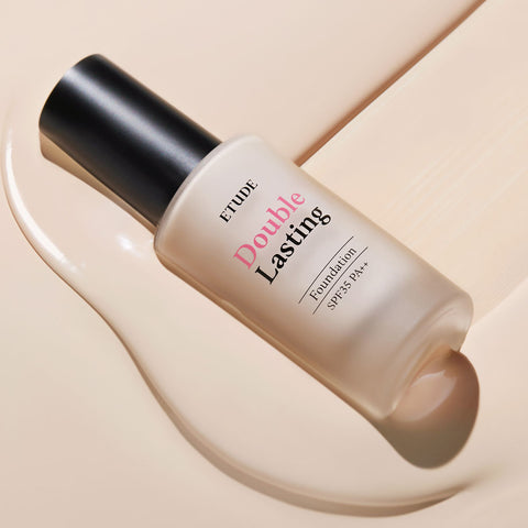 ETUDE Double Lasting Foundation 30g + Nymph Glow Volumer Mini 8g Set