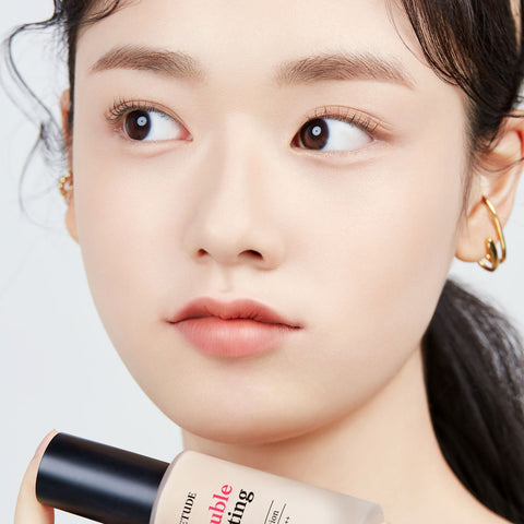 ETUDE Double Lasting Foundation 30g + Nymph Glow Volumer Mini 8g Set