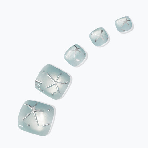 Dashing Diva Magic Press Pedicure Blue Lagoon