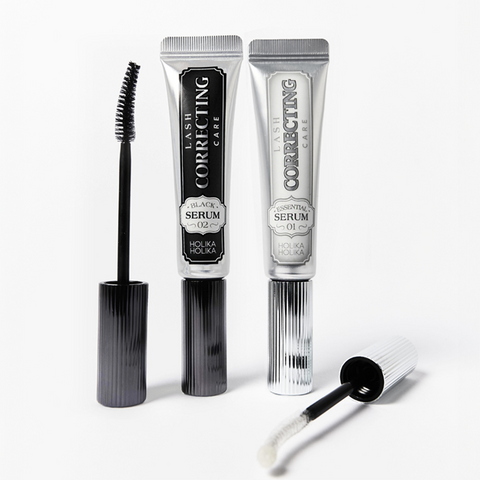 Holika Holika Lash Correcting Care Duo Set 01 Essential Serum x 02 Black Serum 9ml x 2
