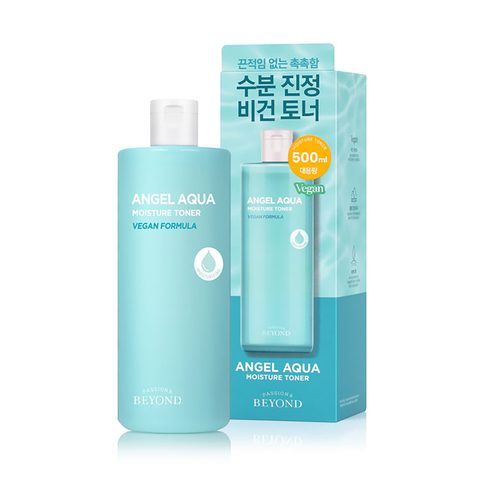 BEYOND Angel Aqua Moisture Soothing Toner 500ml (2-Pack, Vegan)