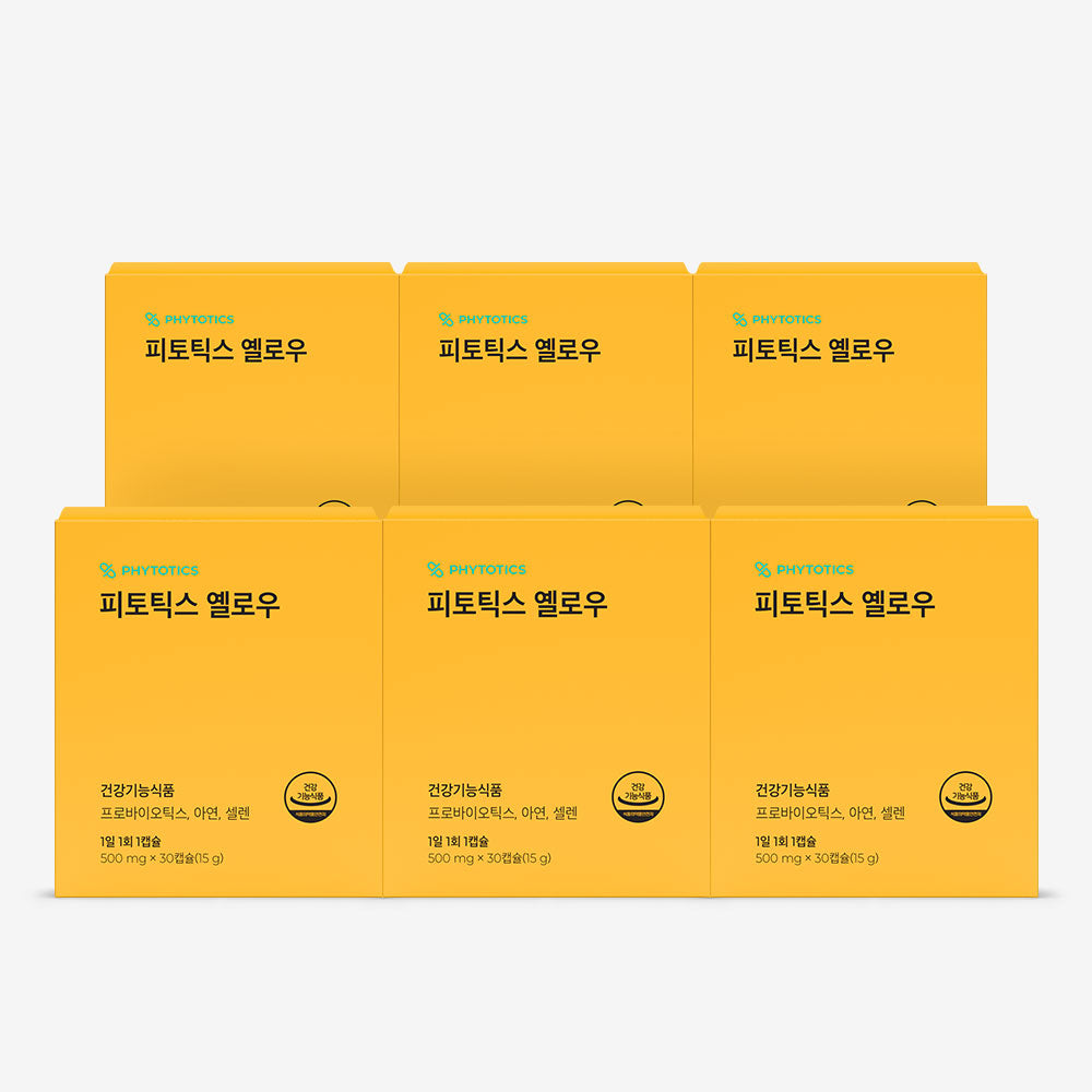 Phytotics Yellow Vaginal-Origin Probiotics 500 mg x 30 Capsules (6 Pack)