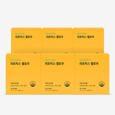 Phytotics Yellow Vaginal-Origin Probiotics 500 mg x 30 Capsules (6 Pack)