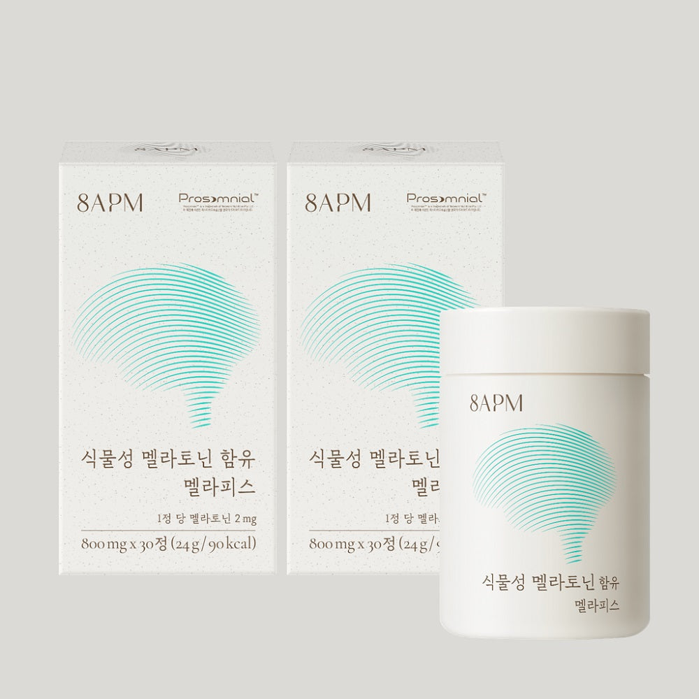 8APM Melapis Plant?based Melatonin 30 Tablets x 2 Bottles (60-Day Supply)