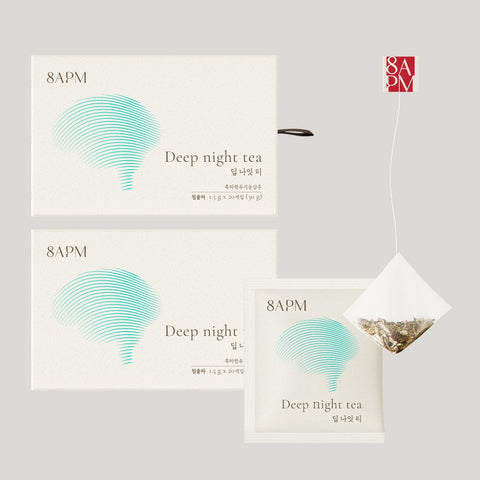 8APM Deep Night Tea 1.5g x 20 pcs x 2 Boxes (Organic Heukharang Lettuce Tea Bags)