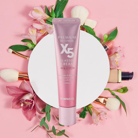 Soonsu Beauty X5 Premium Retinol Elastin Cream packaging design