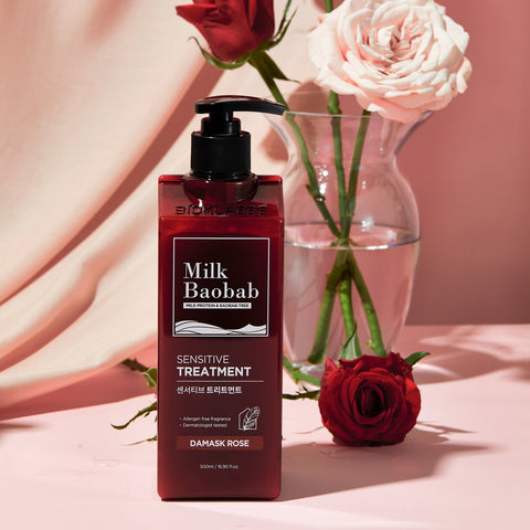 Milk Baobab Sensitive Shampoo + Treatment White Soap 500ml