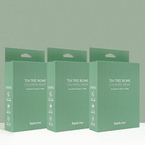 Farmstay Tea Tree Biome Calming Mask 25ml - 10 Sheets (3 Pack)