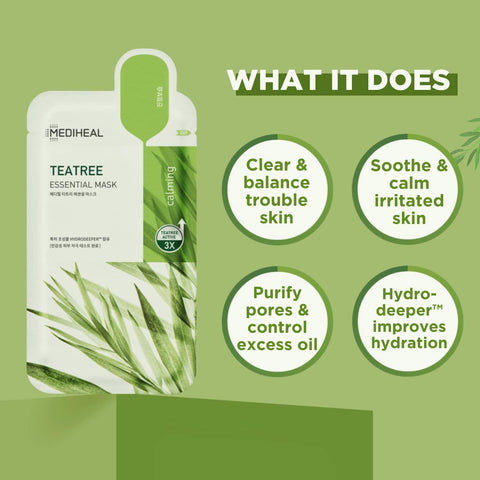 Soonsu Beauty Teatree Essential Mask application use