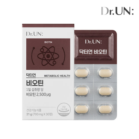 Newtree Dr. Un French Premium High-Strength Biotin and Brewer's Yeast 30 Capsules x 6