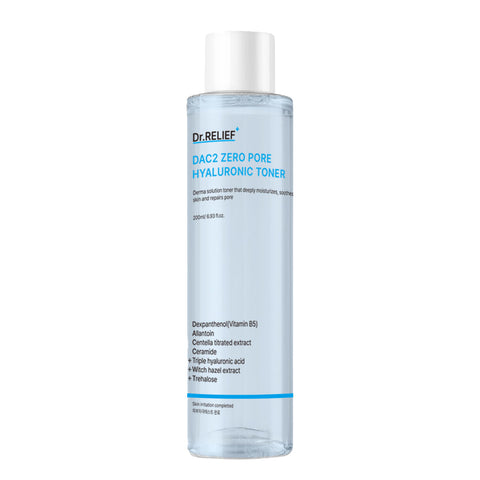 Dr.Relief DAC2 Zero Pore Hyaluronic Toner 200ml