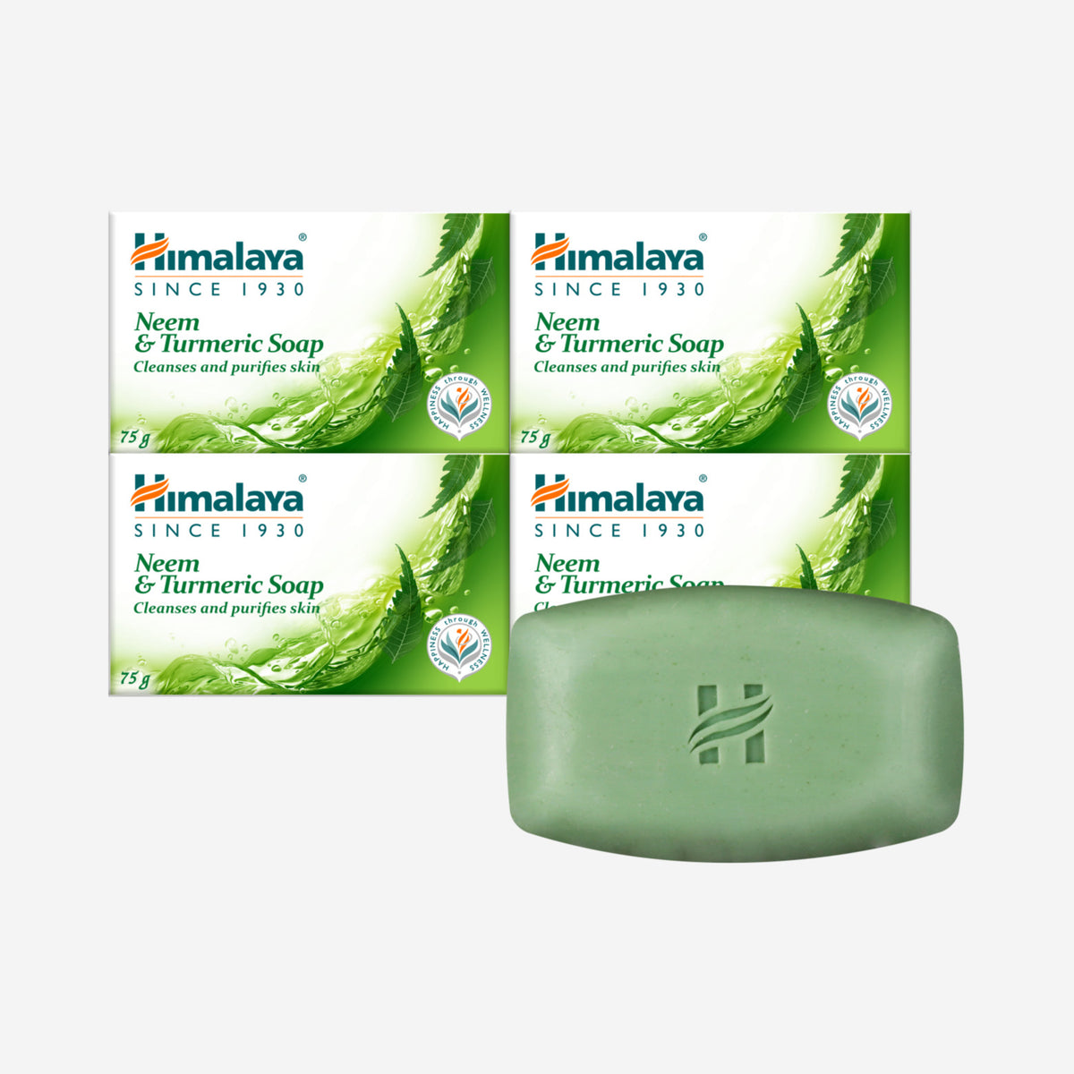 Himalaya Herb Soap Neem & Turmeric Soap 75g (5 Pack)