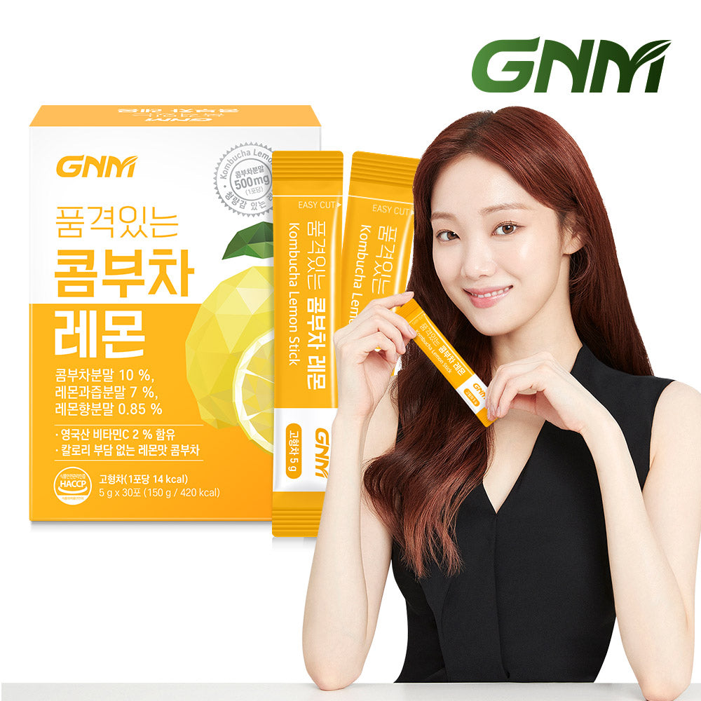 GNM Kombucha Lemon Vitamin C 30 Sachets x 5g (1 Pack)