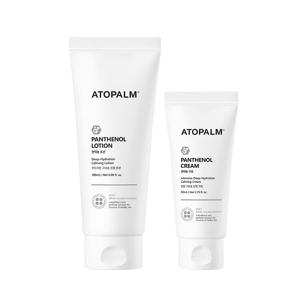Atopalm Panthenol Cream 80ml + Panthenol Lotion 180ml Set