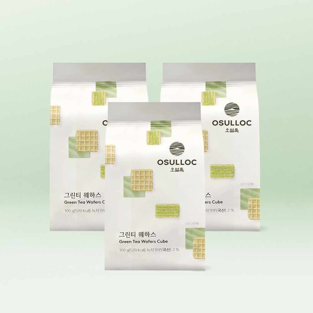 OSULLOC Green Tea Wafers (3 Pack)