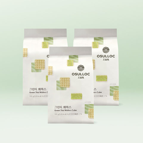 OSULLOC Green Tea Wafers (3 Pack)