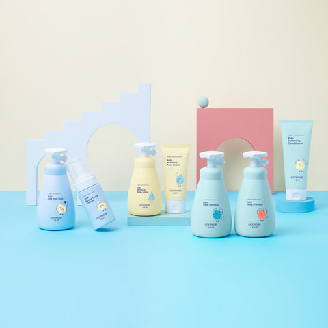 Goongbe Kids Facial Care Kit (Face Lotion 80ml + Cleanser 100ml + Hair Band)