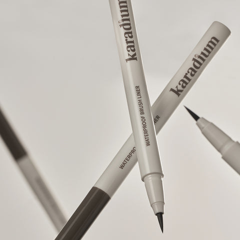 Karadium Waterproof Brush Eyeliner Black (1+1)