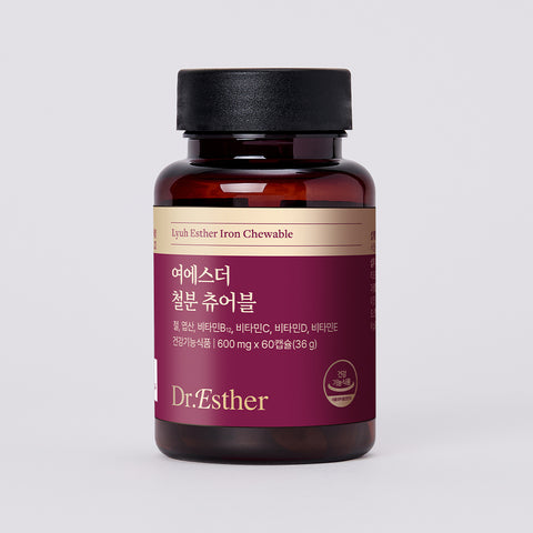 Esther Formula Chewable Iron 60 Capsules 8-Pack
