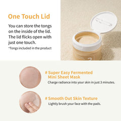 Soonsu Beauty No.3 Radiance Glowing Jumbo Essence Pad 70pads texture close-up