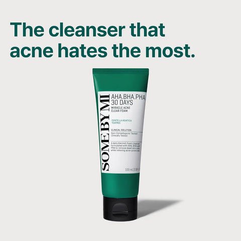 AHA BHA PHA 30 days Miracle Acne Clear Foam 100ml | Soonsu Beauty