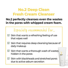 Soonsu Beauty No.2 Deep Clean Fresh Cream Cleanser texture close-up