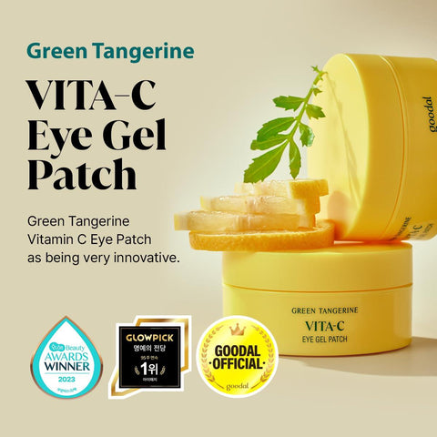 Soonsu Beauty Green Tangerine Vita C Eye Gel Patch 60pads packaging design