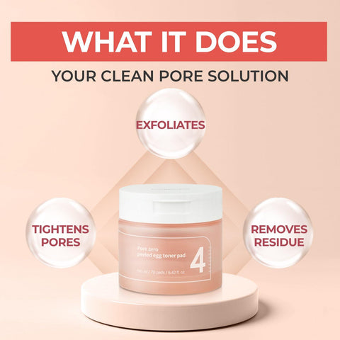 Soonsu Beauty No.4 Pore Zero Peeled Egg Toner Pad 70 Pads 6.42 fl oz side view