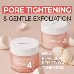 Soonsu Beauty No.4 Pore Zero Peeled Egg Toner Pad 70 Pads 6.42 fl oz application use