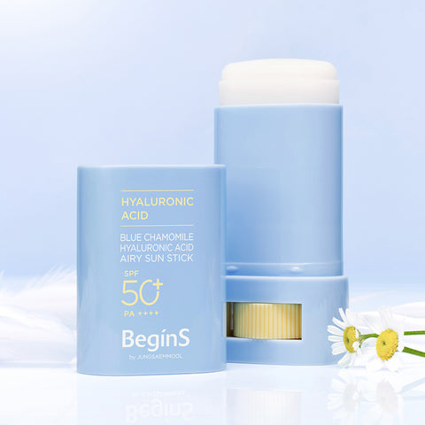 BeginS By JUNG SAEM MOOL Blue Chamomile Hyaluronic Airy Sun Stick 15g