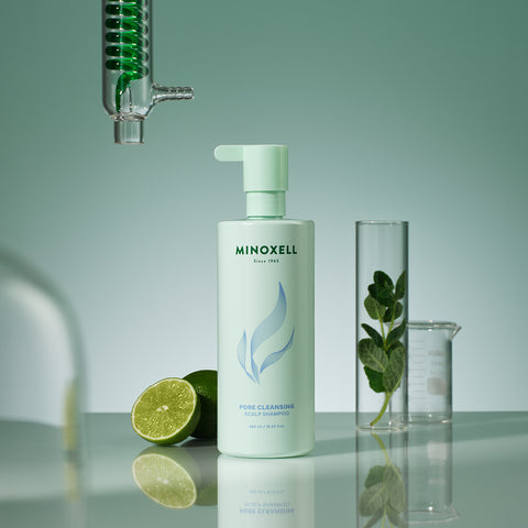 Minoxell Pore Cleansing Scalp Anti-Hair Loss Shampoo (Citrus Woody) 480ml (3 Pack)