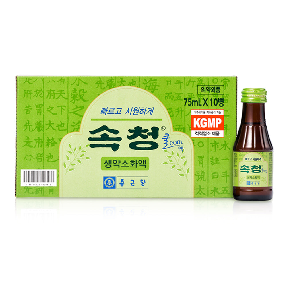 Chongkundang Sokcheong Cool 75ml x 10 Bottles (1 Pack)