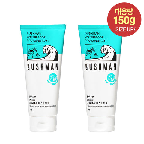 Bushman Waterproof Pro Sun Cream SPF50+ PA++++ 150ml - 2 Pack