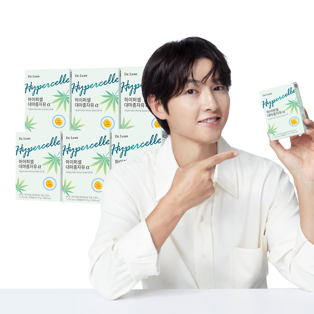 Dr. Lean Song Joong-ki Hypercell Alpha Hemp Seed Oil 30 Capsules x6 (6-Month Supply)